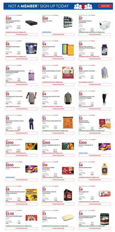 Costco (West, ON, Atlantic Canada) Warehouse Offers February 16 to March 1