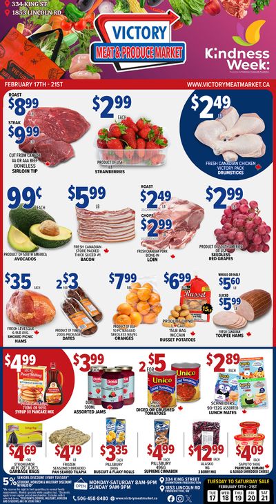 Victory Meat Market Flyer February 17 to 21