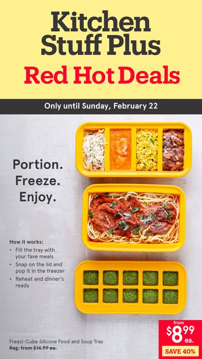 Kitchen Stuff Plus Red Hot Deals Flyer February 17 to 22