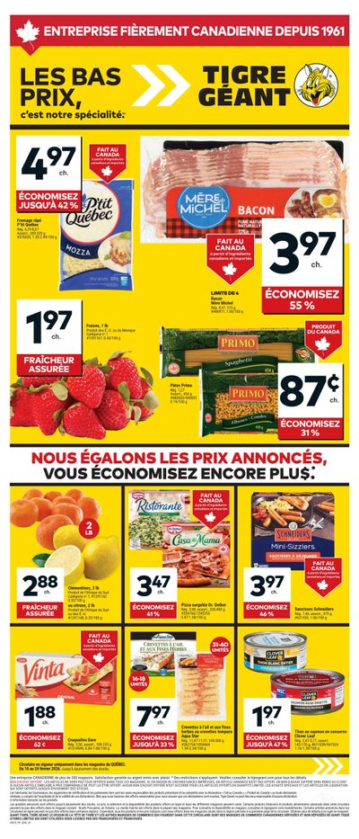 Tigre Géant Flyer February 18 to 24