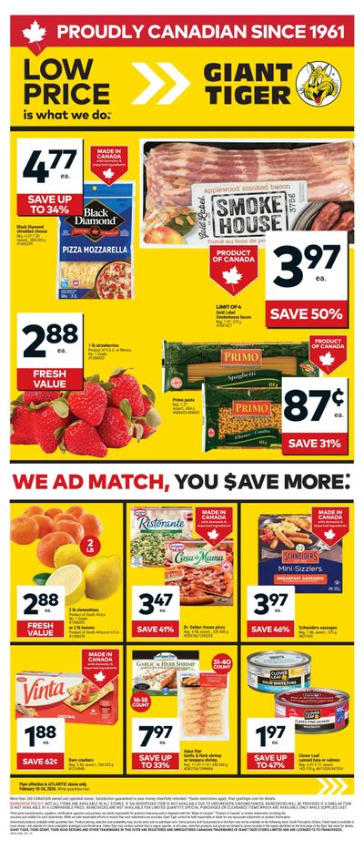 Giant Tiger (Atlantic) Flyer February 18 to 24