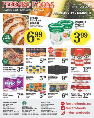 Ferraro Foods Bi-Weekly Flyer February 17 to March 2