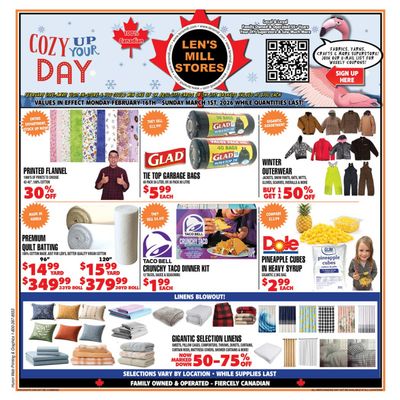 Len's Mill Stores Flyer February 16 to March 1