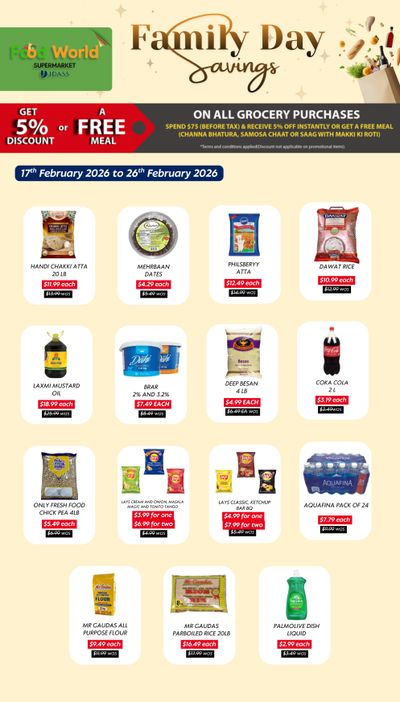 Food World Supermarket Flyer February 17 to 26