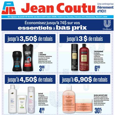 Jean Coutu Unilever Flyer February 19 to March 4