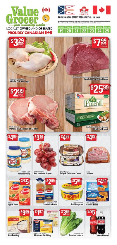 Value Grocer Flyer February 19 to 25