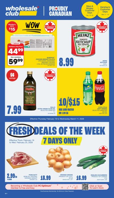 Wholesale Club (ON) Flyer February 19 to March 11
