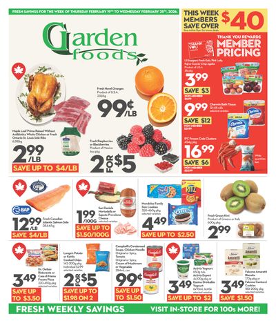 Garden Foods Flyer February 19 to 25