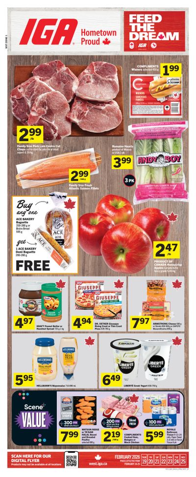 IGA (West) Flyer February 19 to 25