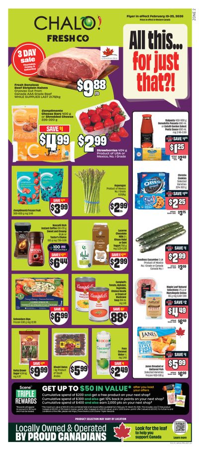 Chalo! FreshCo (West) Flyer February 19 to 25