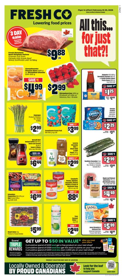 FreshCo (West) Flyer February 19 to 25