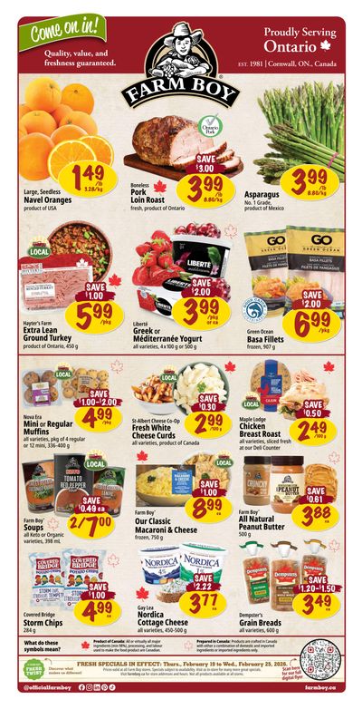 Farm Boy Flyer February 19 to 25