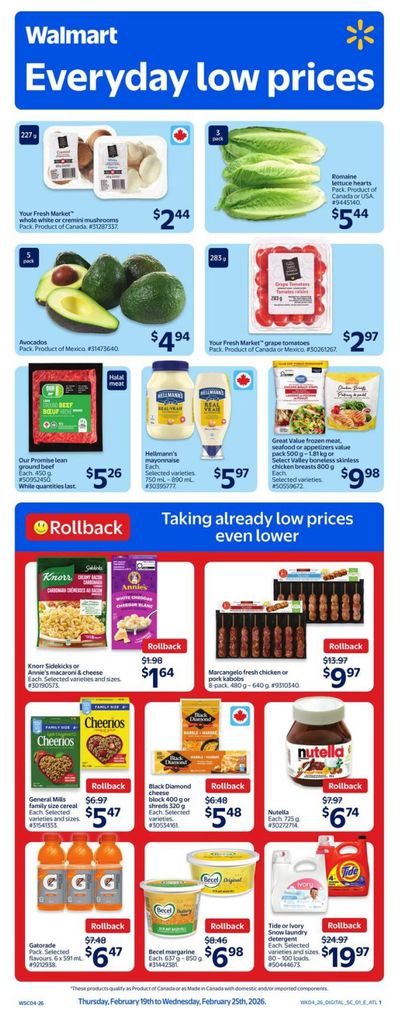 Walmart (Atlantic) Flyer February 19 to 25