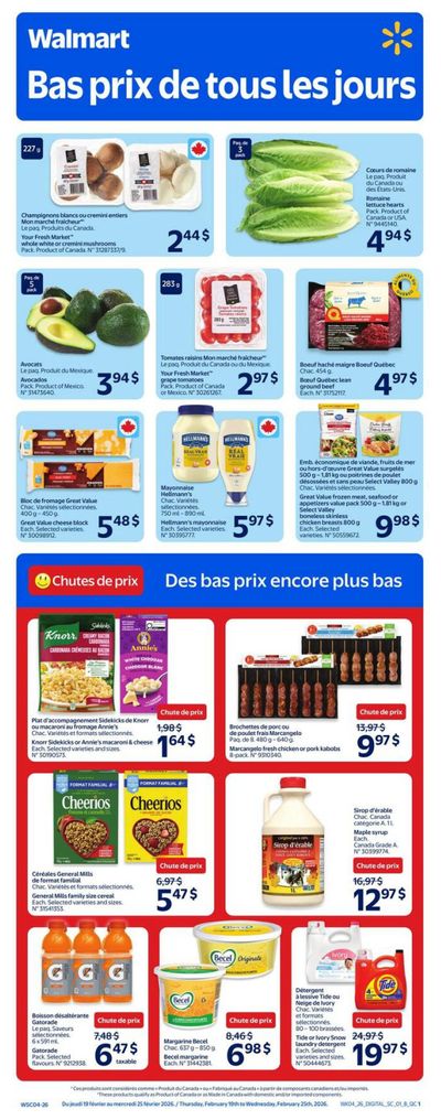 Walmart (QC) Flyer February 19 to 25