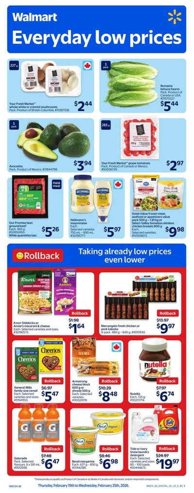 Walmart (West) Flyer February 19 to 25