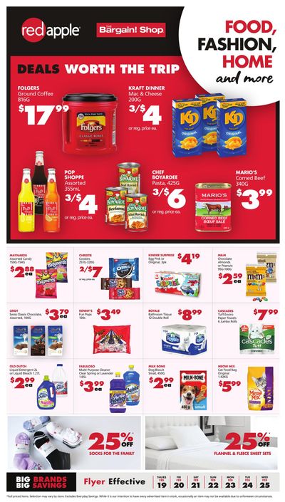 The Bargain Shop & Red Apple Stores Flyer February 19 to 25