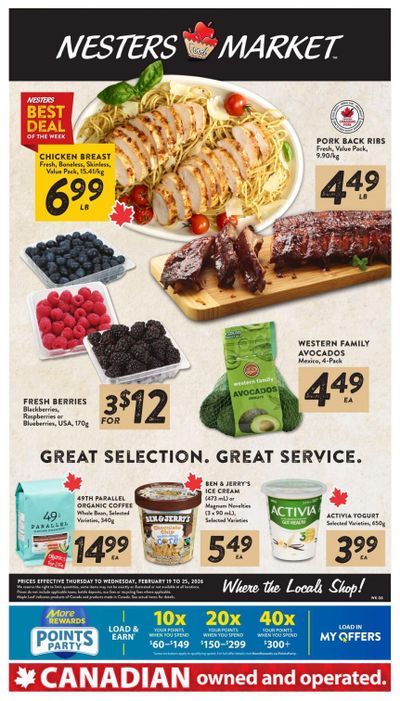 Nesters Market Flyer February 19 to 25