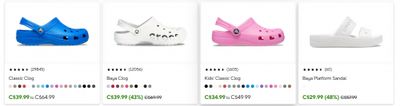 Crocs Canada: Sale up to 50% off
