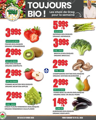 Marches Tau Produce Flyer February 16 to 22
