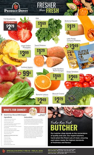 Produce Depot Flyer February 18 to 24