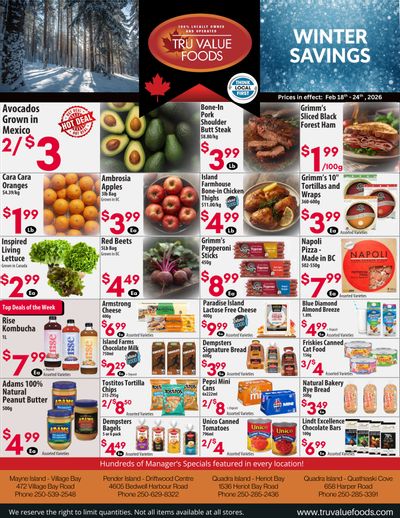 Tru Value Foods Flyer February 18 to 24