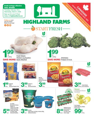 Highland Farms Flyer February 19 to March 4