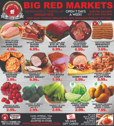 Big Red Markets Flyer February 19 to 25