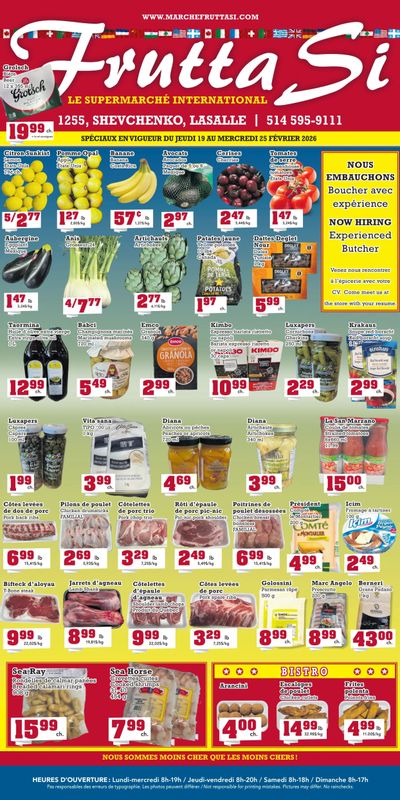 Frutta Si Flyer February 19 to 25