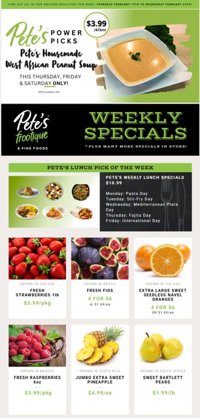 Pete's Fine Foods Flyer February 19 to 25