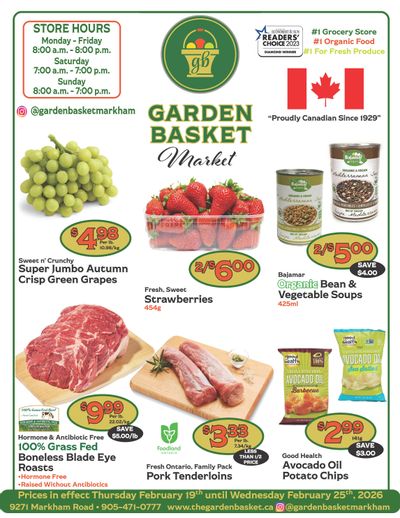 The Garden Basket Flyer February 19 to 25