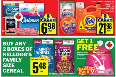 Food Basics Ontario: Free 4L Milk When You Buy Two Family Size Kellogg’s Cereal February 19th – 25th