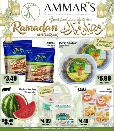 Ammar's Halal Meats Flyer February 19 to 25