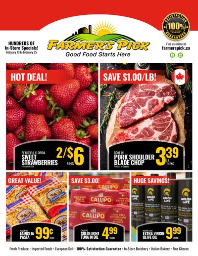 Farmer's Pick Flyer February 19 to 25