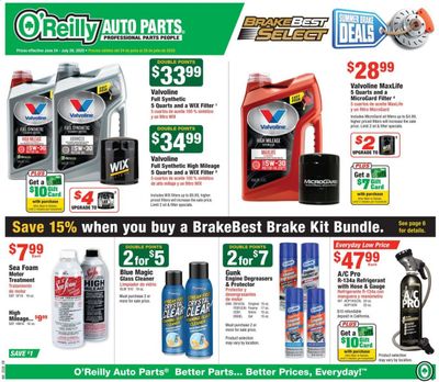 O'Reilly Auto Parts (EN) Weekly Ad & Flyer June 24 to July 28