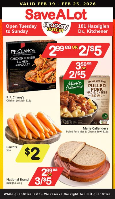 SaveALot Grocery Outlet Flyer February 19 to 25