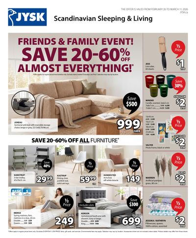 JYSK Flyer February 26 to March 11