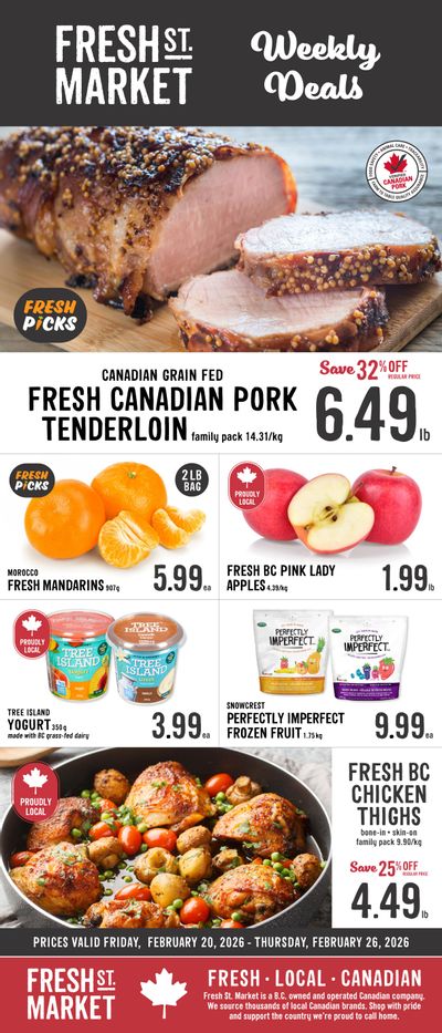 Fresh St. Market Flyer February 20 to 26