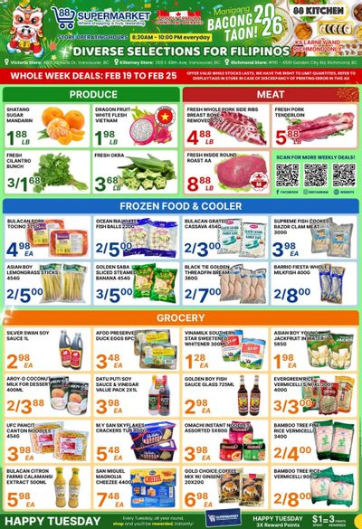 88 Supermarket Flyer February 19 to 25