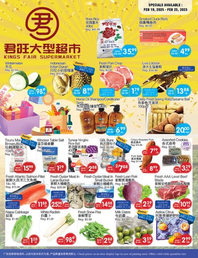 Kings Fair Supermarket Flyer February 19 to 25