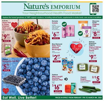 Nature's Emporium Bi-Weekly Flyer February 19 to March 5
