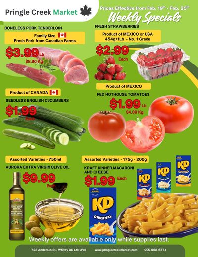 Pringle Creek Market Flyer February 19 to 25