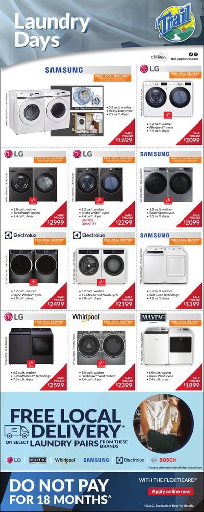 Trail Appliances (AB & SK) Flyer February 19 to 22