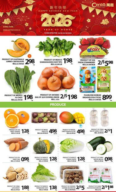 Centra Foods (Barrie) Flyer February 20 to 26