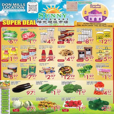 Sunny Foodmart (Don Mills) Flyer February 20 to 26