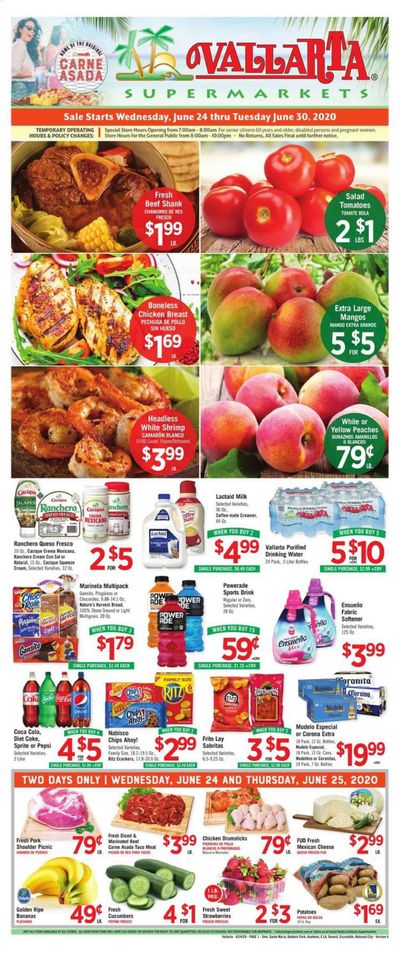 Vallarta Weekly Ad & Flyer June 24 to 30