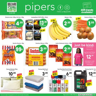Pipers Superstore Flyer February 19 to 25