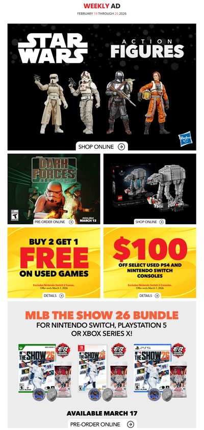 EB Games Flyer February 19 to 25