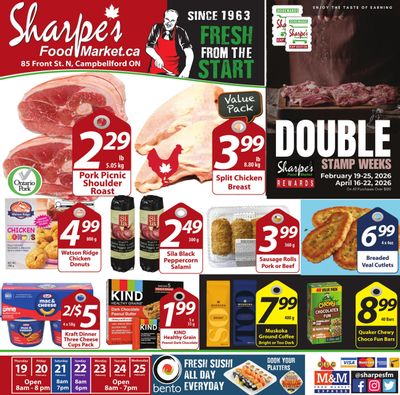 Sharpe's Food Market Flyer February 19 to 25