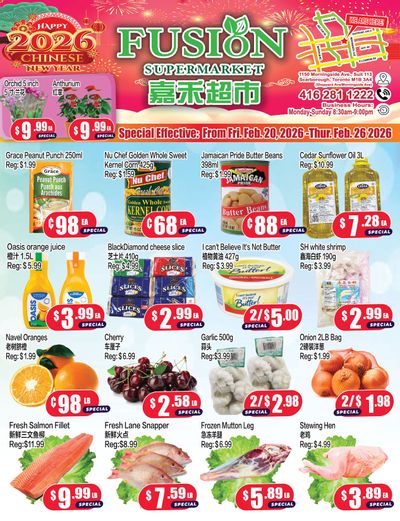 Fusion Supermarket (Scarborough) Flyer February 20 to 26