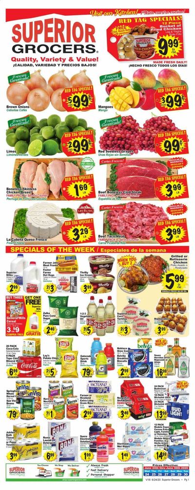 Superior Grocers Weekly Ad & Flyer June 24 to 30